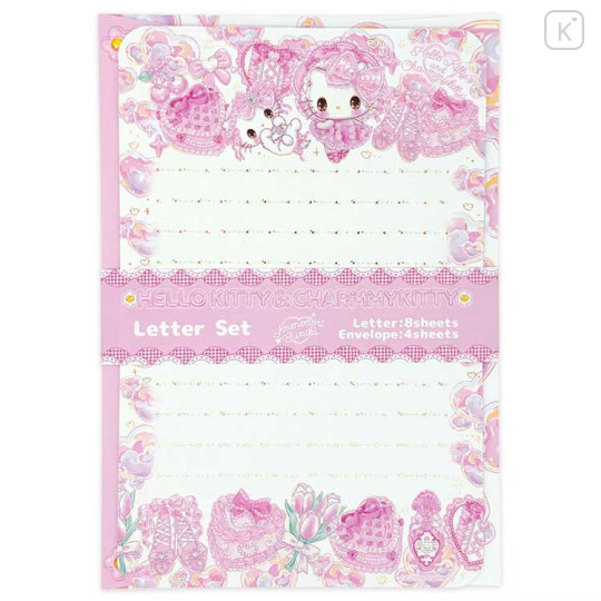 Japan Amenomori Fumika × Sanrio Letter Set - Charmmy Kitty & Hello Kitty - 1