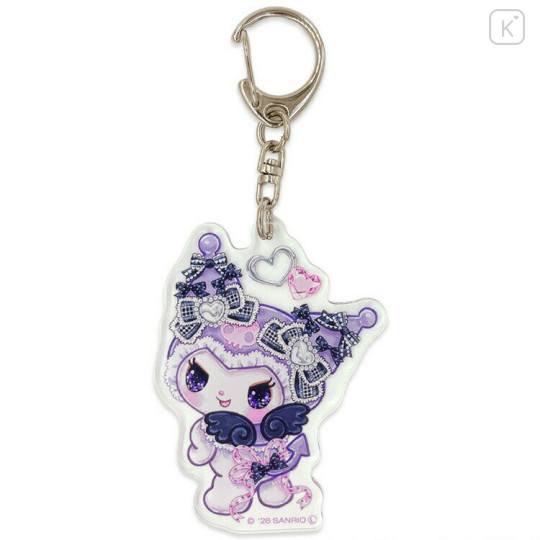 Japan Amenomori Fumika × Sanrio Acrylic Keychain - Kuromi - 1