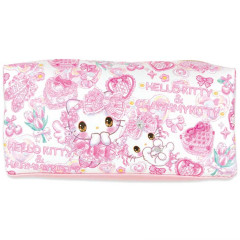 Japan Amenomori Fumika × Sanrio Box Pouch - Charmmy Kitty & Hello Kitty