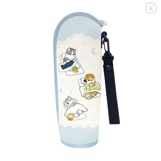 Japan Mofusand Water Bottle Holder with Strap - Goodnight Cat Nyan - 1