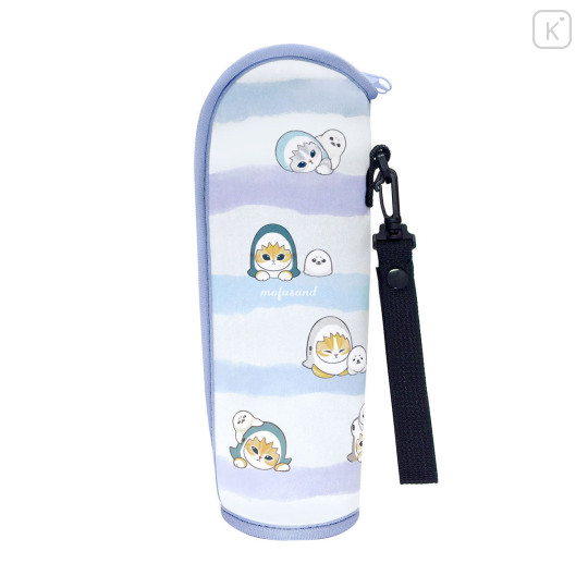 Japan Mofusand Water Bottle Holder with Strap - Pastel Shark Cat Nyan - 1