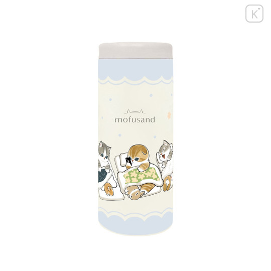 Japan Mofusand Stainless Steel Bottle 580ml - Goodnight Cat Nyan - 1