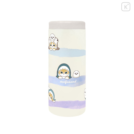 Japan Mofusand Stainless Steel Bottle 580ml - Pastel Shark Cat Nyan - 1