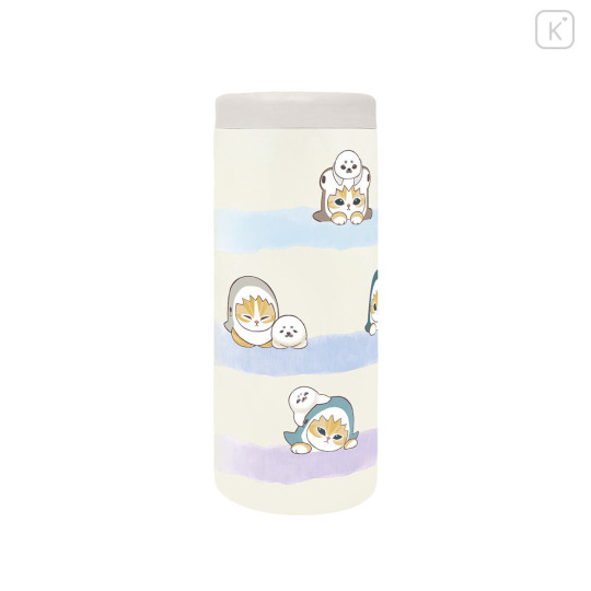 Japan Mofusand Stainless Steel Bottle 580ml - Pastel Shark Cat Nyan - 2
