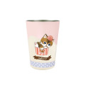 Japan Mofusand Insulated Stainless Steel Tumbler & Coffee Holder - Ice Cream Cat Strawberry - 1