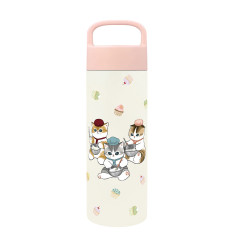 Japan Mofusand Stainless Steel Bottle with Handle 500ml - Pastry Chef Cat