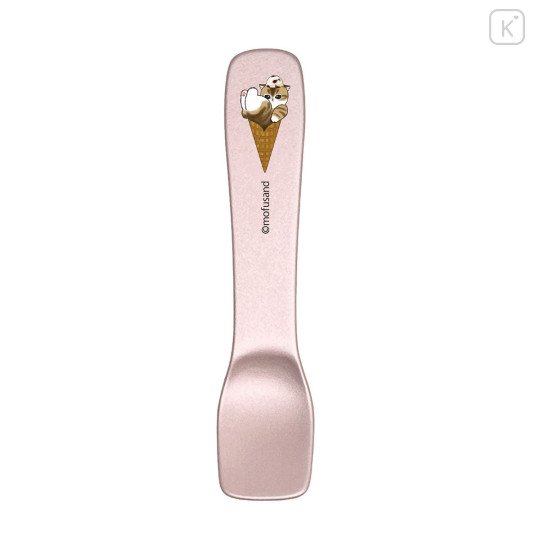Japan Mofusand Ice Cream Spoon - Ice Cream Cat Cone Pink - 1
