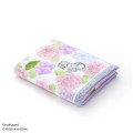 Japan Mofusand Hibiya Kadan Face Towel - Flower Cat Hydrangea Purple - 2