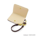 Japan Mofusand Hibiya Kadan Bifold Pass Case Card Holder with Reel - Flower Cat Green - 5