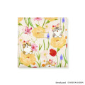 Japan Mofusand Hibiya Kadan Folding Stand Mirror - Flower Cat Spring - 3