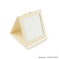 Japan Mofusand Hibiya Kadan Folding Stand Mirror - Flower Cat Light Green - 4