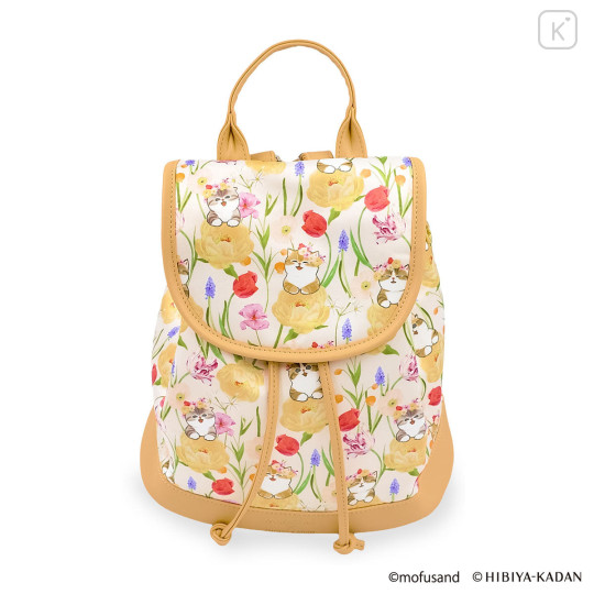 Japan Mofusand Hibiya Kadan Mini Backpack - Flower Cat Spring - 4