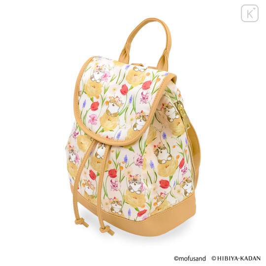 Japan Mofusand Hibiya Kadan Mini Backpack - Flower Cat Spring - 5