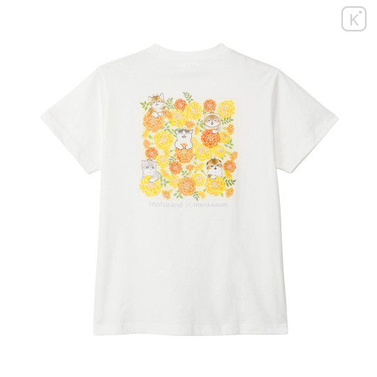 Japan Mofusand Hibiya Kadan T-shirt (L) - Flower Cat Spring - 1