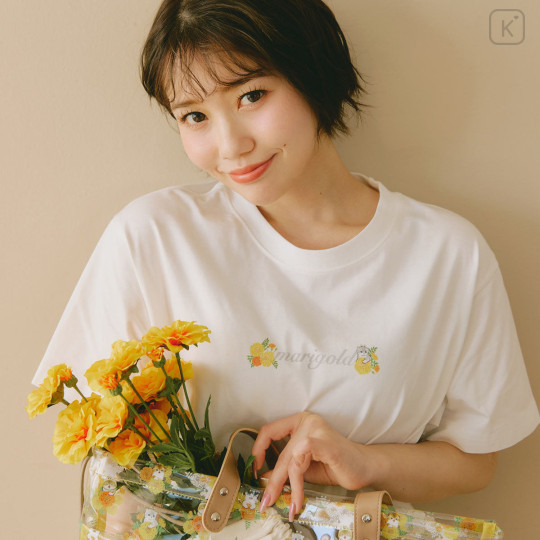 Japan Mofusand Hibiya Kadan T-shirt (L) - Flower Cat Spring - 2