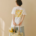 Japan Mofusand Hibiya Kadan T-shirt (L) - Flower Cat Spring - 4