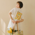 Japan Mofusand Hibiya Kadan T-shirt (L) - Flower Cat Spring - 5