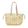 Japan Mofusand Hibiya Kadan Waterproof Vinyl Beach Bag & Pool Tote - Flower Cat Nyan - 1