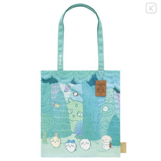 Japan Chiikawa Printed Tote Bag - Chiikawa Park Daytime Forest - 1