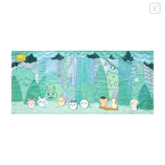 Japan Chiikawa Face Towel - Chiikawa Park Daytime Forest - 1