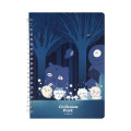 Japan Chiikawa B6 Ring Notebook - Chiikawa Park Night Forest - 1