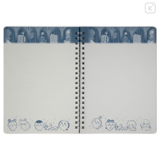 Japan Chiikawa B6 Ring Notebook - Chiikawa Park Night Forest - 3