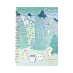 Japan Chiikawa B6 Ring Notebook - Chiikawa Park Daytime Forest