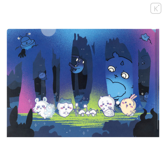 Japan Chiikawa A4 Clear File - Chiikawa Park Dark Forest - 2