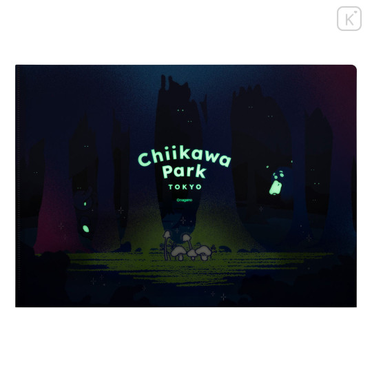 Japan Chiikawa A4 Clear File - Chiikawa Park Dark Forest - 5