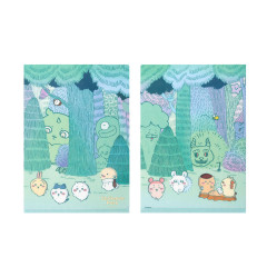 Japan Chiikawa A4 Clear File - Chiikawa Park Daytime Forest