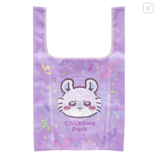 Japan Chiikawa Satin Eco Bag with Pouch - Momonga : Chiikawa Park Grand Opening - 4