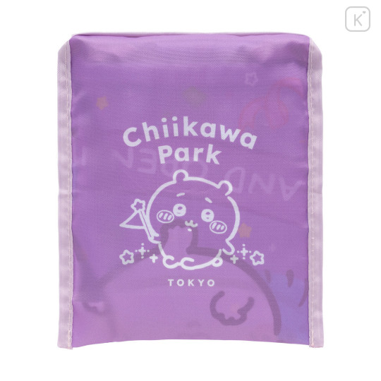 Japan Chiikawa Satin Eco Bag with Pouch - Momonga : Chiikawa Park Grand Opening - 6