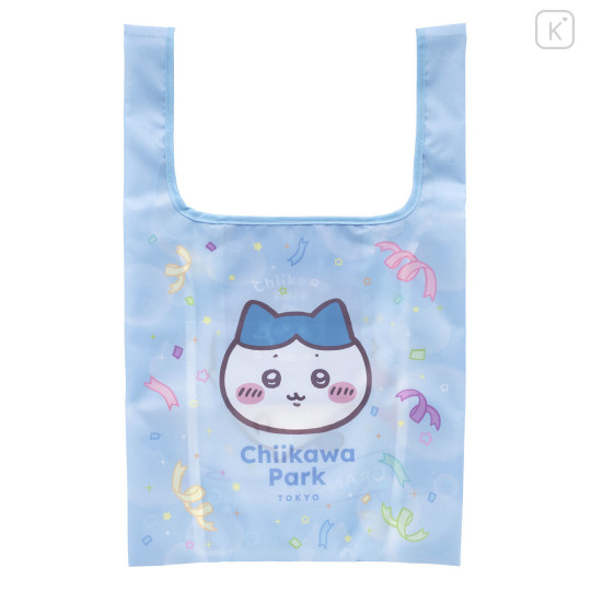 Japan Chiikawa Satin Eco Bag with Pouch - Hachiware : Chiikawa Park Grand Opening - 4
