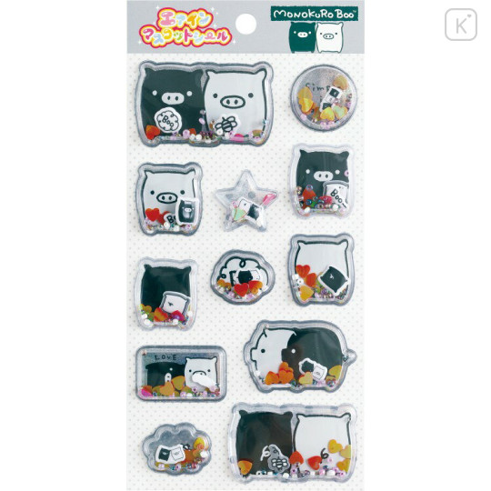 Japan San-X Air-in Mascot Sticker - Monokuro Boo - 1