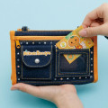 Japan San-X Chain Pouch - Mikan Bouya : Denim - 4
