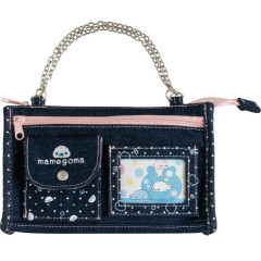 Japan San-X Chain Pouch - Mamegoma : Denim