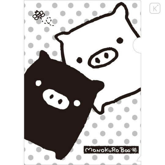 Japan San-X A4 Clear Holder Set - Monokuro Boo - 2