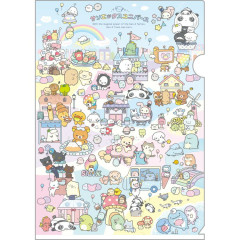 Japan San-X A4 Clear Holder - Universe San-X Town