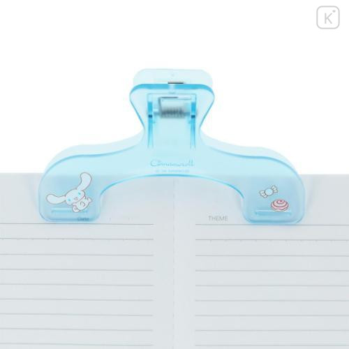 Japan Sanrio Ukanmuri Book Clip - Cinnamoroll : Blue Fun - 4