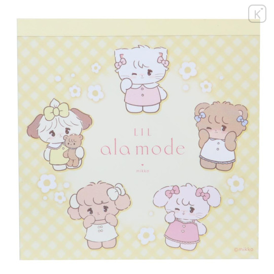 Japan Mikko Illustrations Square Memo - Lil ala mode Yellow - 1