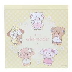 Japan Mikko Illustrations Square Memo - Lil ala mode Yellow