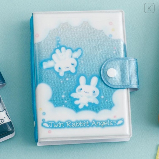 Japan San-X Original 6 Hole Sticker Binder - Twin Rabbit Angels - 4