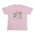 Japan Chiikawa T-shirt (L) - Chiikawa Park Characters Main Visual Light Pink - 1