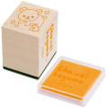 Japan San-X Secret Stamp Wooden Stamp with Ink Pad - Rilakkuma : Chairoikoguma's Kumakyun Days Blind Box - 6