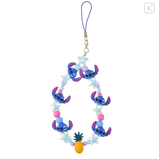 Japan Disney Store 3D Mascot Hand Strap - Stitch : Face Hands-Free Goods - 1