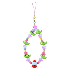 Japan Disney Store 3D Mascot Hand Strap - Toy Story Little Green Men Aliens : Face Hands-Free Goods