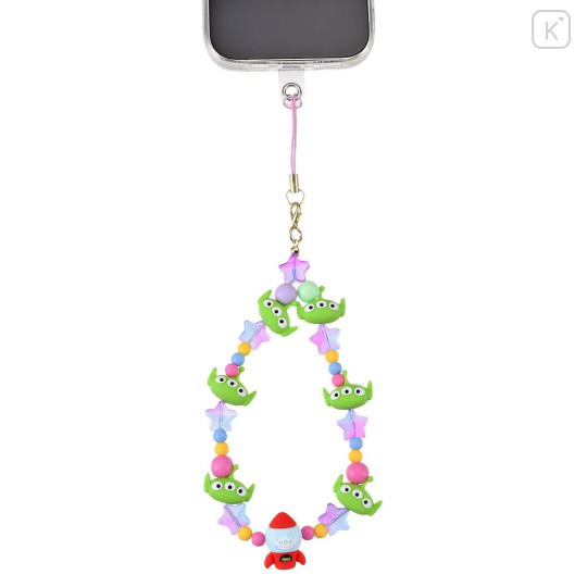 Japan Disney Store 3D Mascot Hand Strap - Toy Story Little Green Men Aliens : Face Hands-Free Goods - 4