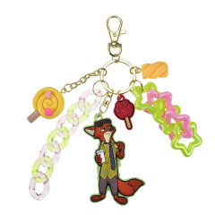 Japan Disney Store Miniature Keychain Bag Charm - Zootopia : Nick Wilde Jingle Jingle Sweets Key Chain Fes
