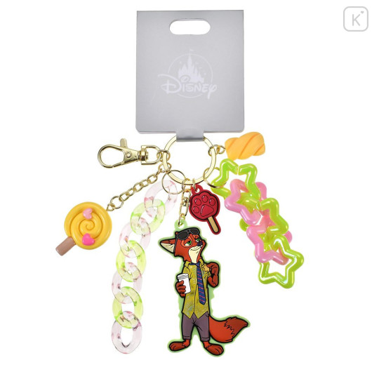 Japan Disney Store Miniature Keychain Bag Charm - Zootopia : Nick Wilde Jingle Jingle Sweets Key Chain Fes - 2