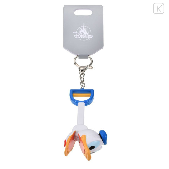 Japan Disney Store Snack Grabber Keychain - Donald : 3D Face Key Chain Fes - 3
